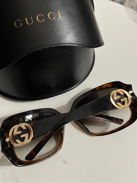 Accessories - GUCCI Women's Oversized Brown Tortoiseshell Sunglasses